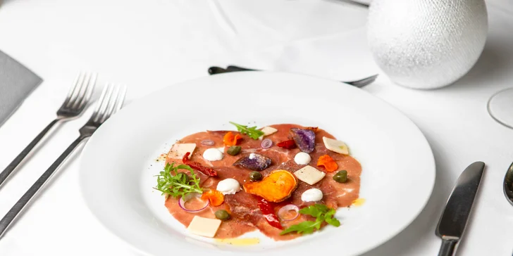 Luxusné 3-chodové alebo 4-chodové menu pre 2 osoby v Hoteli Agatka
