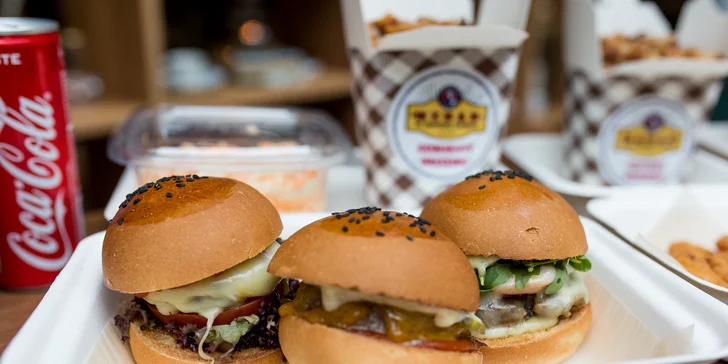 MIX BOX plný mini burgerov, kebabu a príloh pre 3 osoby - len rozvoz