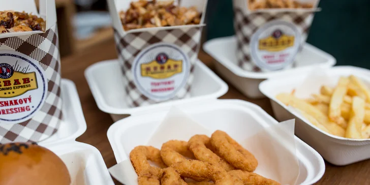 MIX BOX plný mini burgerov, kebabu a príloh pre 3 osoby - len rozvoz