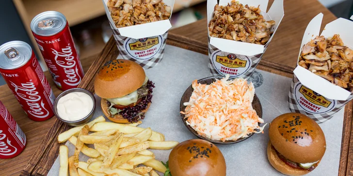 MIX BOX plný mini burgerov, kebabu a príloh pre 3 osoby - len rozvoz