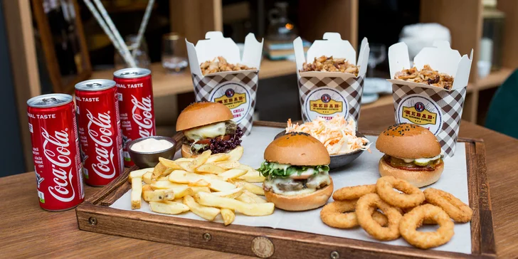 MIX BOX plný mini burgerov, kebabu a príloh pre 3 osoby - len rozvoz