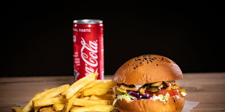 Kebab s prílohou a nápojom v Geronimo – osobný odber