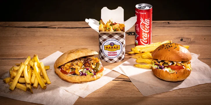 Kebab s prílohou a nápojom v Geronimo – osobný odber