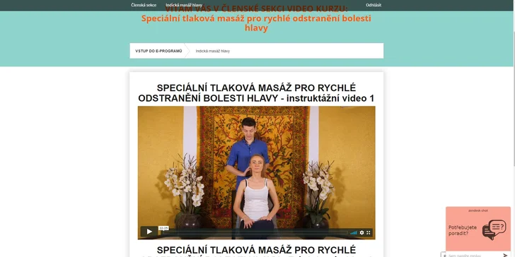 Rýchle odstránenie bolesti hlavy: Online kurz špeciálnej tlakovej masáže