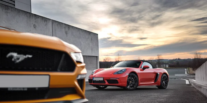 LAMBORGHINI, PORSCHE alebo FORD MUSTANG na veľkom pretekárskom okruhu v Brne alebo Moste: 1 až 5 kôl ako vodič či spolujazdec