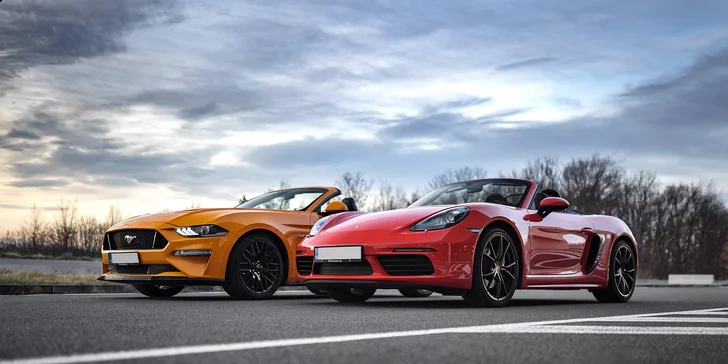 LAMBORGHINI, PORSCHE alebo FORD MUSTANG na veľkom pretekárskom okruhu v Brne alebo Moste: 1 až 5 kôl ako vodič či spolujazdec