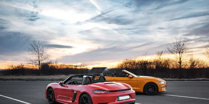 LAMBORGHINI, PORSCHE alebo FORD MUSTANG na veľkom pretekárskom okruhu v Brne alebo Moste: 1 až 5 kôl ako vodič či spolujazdec