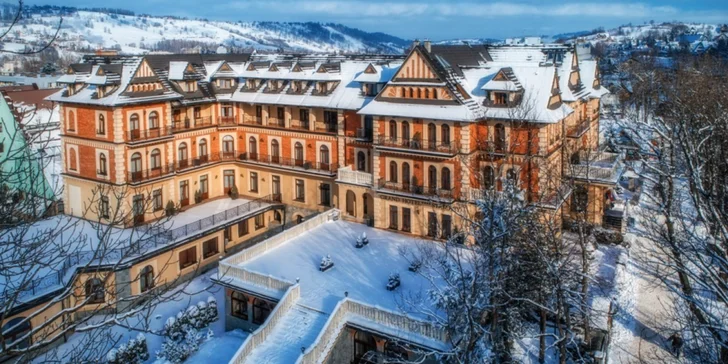 Luxusný relax v Zakopanom s výhľadom na Tatry a neobmedzeným vstupom do wellness