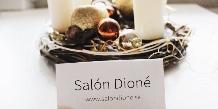 Darčekové poukazy na ošetrenia pleti v kozmetickom salóne Dioné