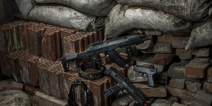Nadupaný balíček akčnej hry lasertag!