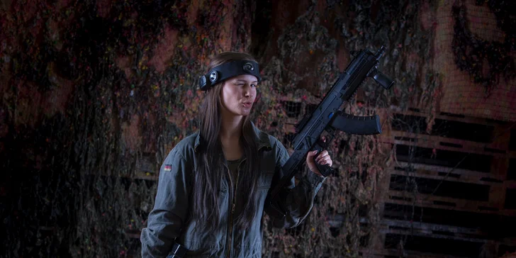 Nadupaný balíček akčnej hry lasertag!