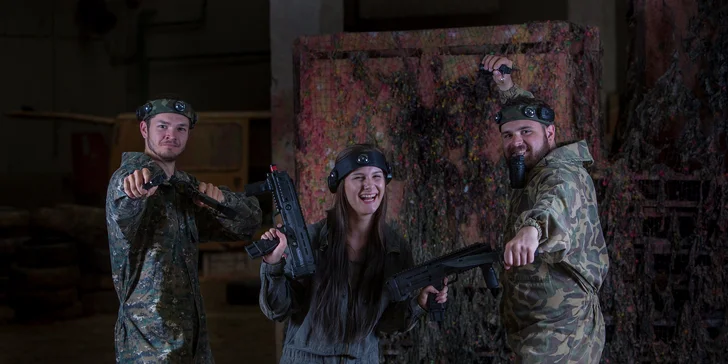 Nadupaný balíček akčnej hry lasertag!