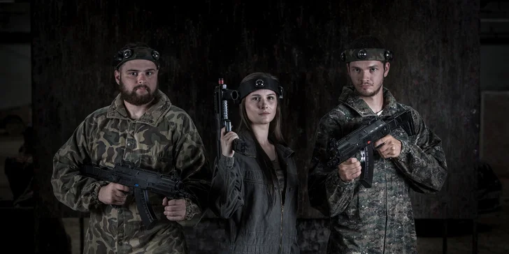 Nadupaný balíček akčnej hry lasertag!