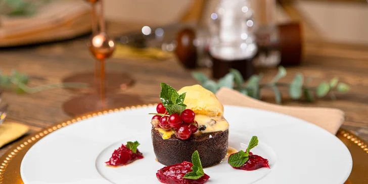Vegetariánske alebo mäsové 3-chodové menu s degustáciou vín