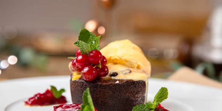 Vegetariánske alebo mäsové 3-chodové menu s degustáciou vín