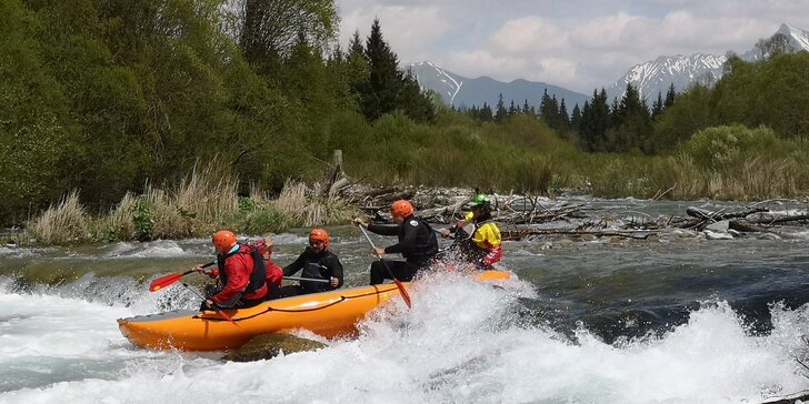 Zážitkový rafting pod Tatrami na divokej rieke Belá
