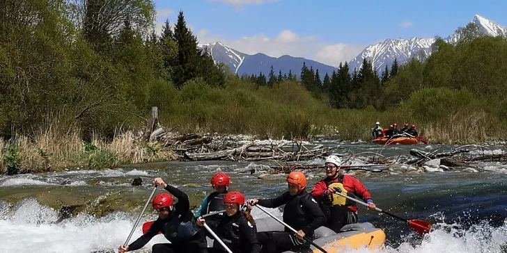 Zážitkový rafting pod Tatrami na divokej rieke Belá