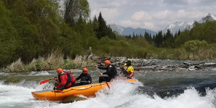 Zážitkový rafting pod Tatrami na divokej rieke Belá