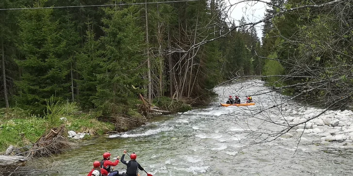 Zážitkový rafting pod Tatrami na divokej rieke Belá