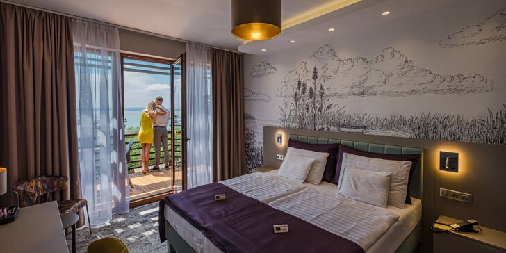 4* hotel na brehu Balatonu: polpenzia a neobmedzený vstup do wellness