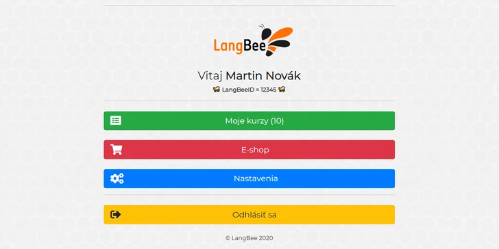Online kurzy angličtiny alebo nemčiny LangBee: A1/A2/B1/B2