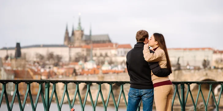 Romantika v pražskom penzióne s raňajkami a možnosťou wellnessu