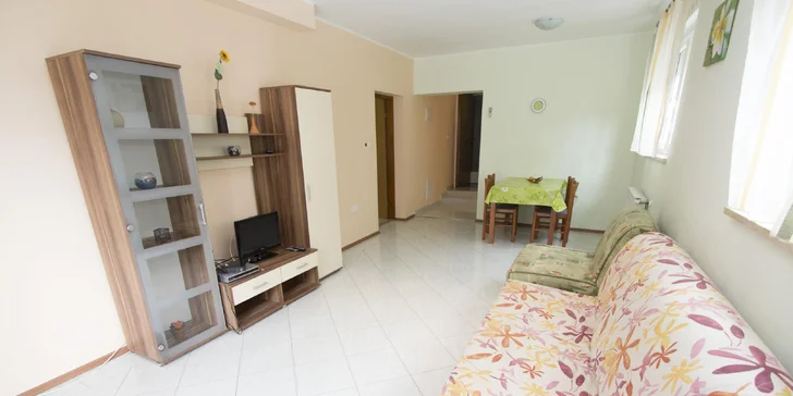 Apartmány až pre 4 osoby, 10 minút na pláž, termíny do konca októbra