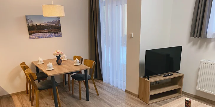 Apartmány v Dolnom Smokovci až pre 7 osôb s neobmedzeným bazénom