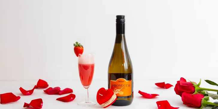 Romantické boxy: prosecco, víno či rum+sviečka, šumivá bomba alebo i putá