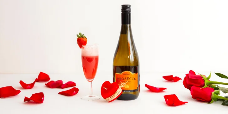 Romantické boxy: prosecco, víno či rum+sviečka, šumivá bomba alebo i putá