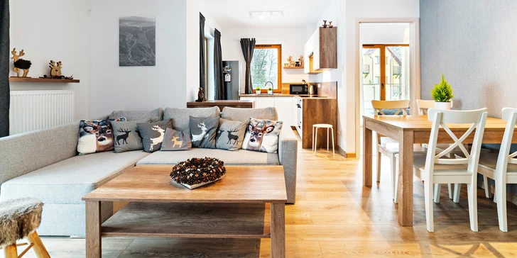 Jarný alebo letný pobyt v Karpaczi až pre 4 osoby: moderné apartmány s kuchynkou