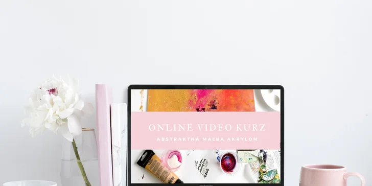 ONLINE KURZ abstraktnej maľby akrylom pre začiatočníkov či mierne pokročilých