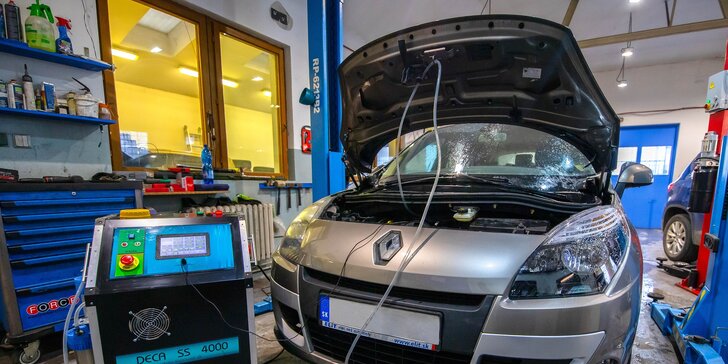 Dekarbonizácia motora certifikovaným vodíkovým prístrojom + dezinfekcia klimatizácie vozidla ozónom ZADARMO