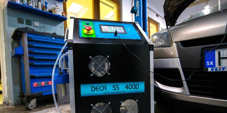 Dekarbonizácia motora certifikovaným vodíkovým prístrojom + dezinfekcia klimatizácie vozidla ozónom ZADARMO