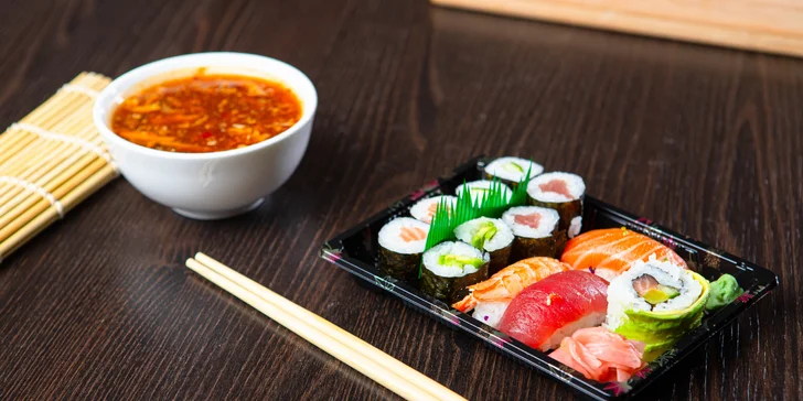 Lahodné sushi sety z reštaurácie Peking – osobný odber, rozvoz aj konzumácia v reštaurácií