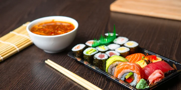 Lahodné sushi sety z reštaurácie Peking – osobný odber, rozvoz aj konzumácia v reštaurácií
