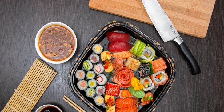 Lahodné sushi sety z čínskej reštaurácie Peking – osobný odber aj rozvoz