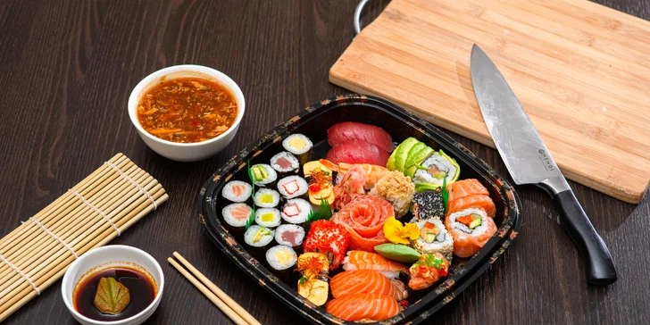 Lahodné sushi sety z čínskej reštaurácie Peking – osobný odber aj rozvoz