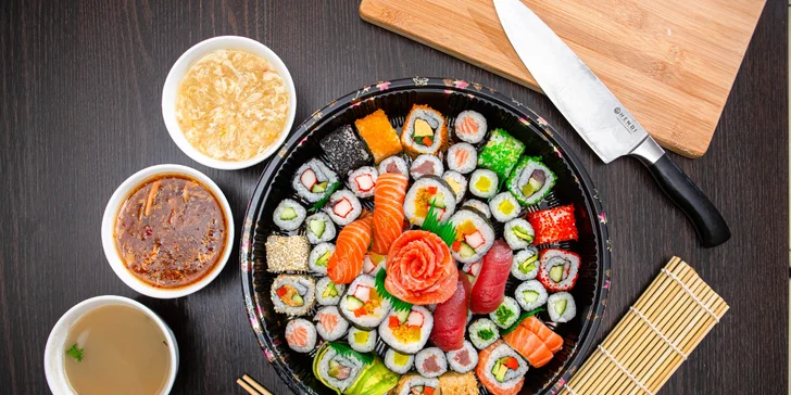 Lahodné sushi sety z čínskej reštaurácie Peking – osobný odber aj rozvoz