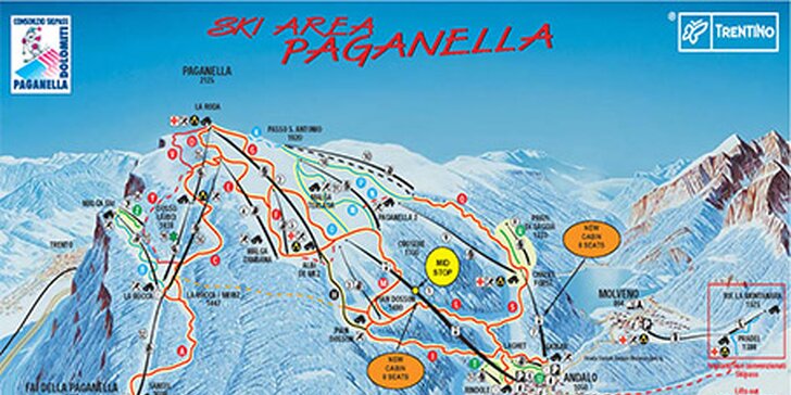 5 či 6 dní špičkového lyžovania v SKI Paganella