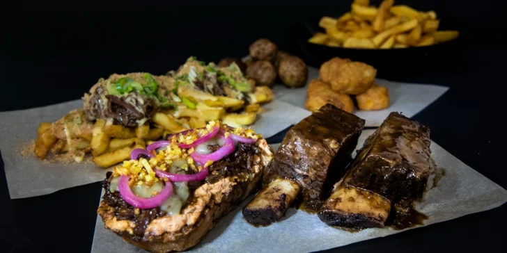 MANNO: Špeciality z hovädzích rebier alebo double cheese & bacon burger - donáška v cene