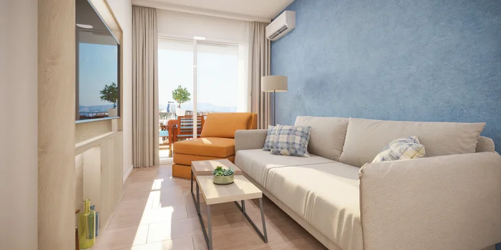Letná dovolenka v Chorvátsku - nový aparthotel s vonkajším bazénom a raňajkami