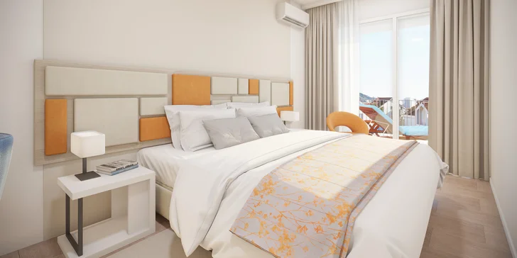 Letná dovolenka v Chorvátsku - nový aparthotel s vonkajším bazénom a raňajkami