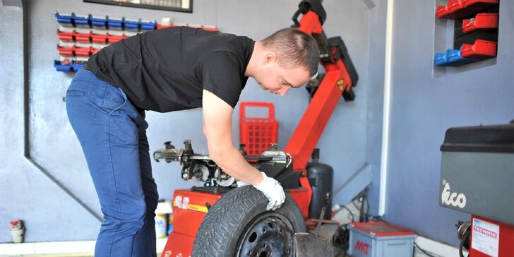 Prezutie pneumatík či výmena zimných kolies za letné s kontrolou bŕzd a podvozku