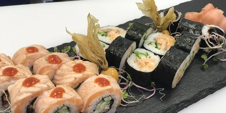 SUSHI BONSAI: Skvelý špeciál sushi set + Tom Yum polievka pre 2 osoby