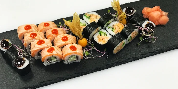 SUSHI BONSAI: Skvelý špeciál sushi set + Tom Yum polievka pre 2 osoby