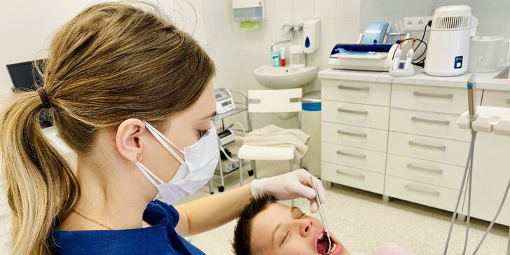 Dentálna hygiena pre dospelých s pieskovaním a deti do 15 r. s fluoridáciou