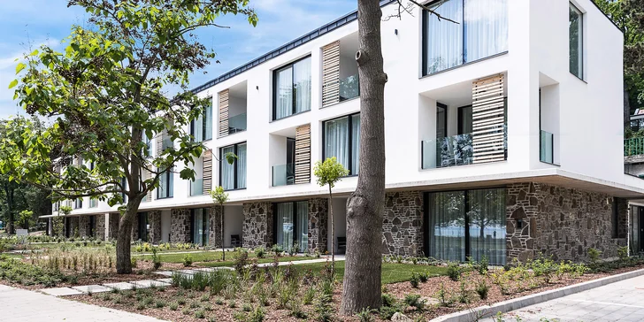 Pohoda na brehu Balatonu: moderný apartmán až pre 6 osôb + raňajky