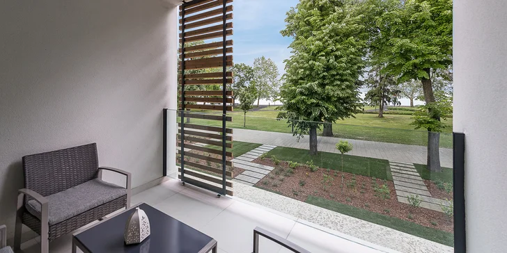 Pohoda na brehu Balatonu: moderný apartmán až pre 6 osôb + raňajky