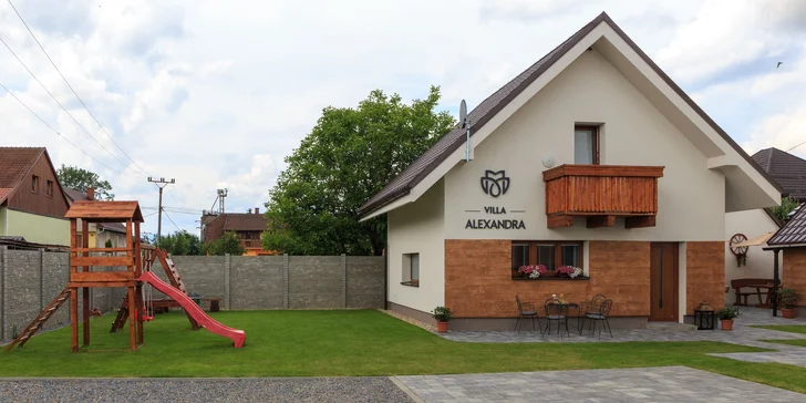 Pobyt v Bešeňovej v novootvorených vilách s plne vybavenou kuchyňou - len na skok od aquaparku
